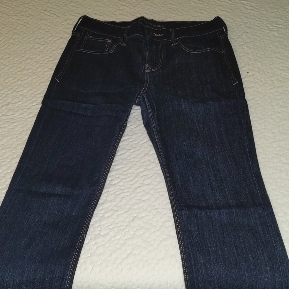 Express Skinny mid-rise dark jeans